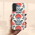 Custom Initials Boho Indian Jaipur Block Print Galaxy Case